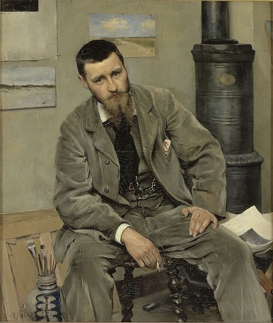 Painter Nils Kreuger 1883 by Richard Bergh (1858-1919) SMK